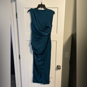 ASOS Deep Teal Asymmetrical Dress